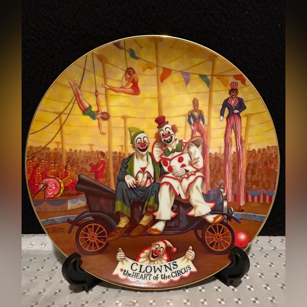 Vintage Ringling Bros Barnum & Bailey Circus Clowns Collector Plate 1981